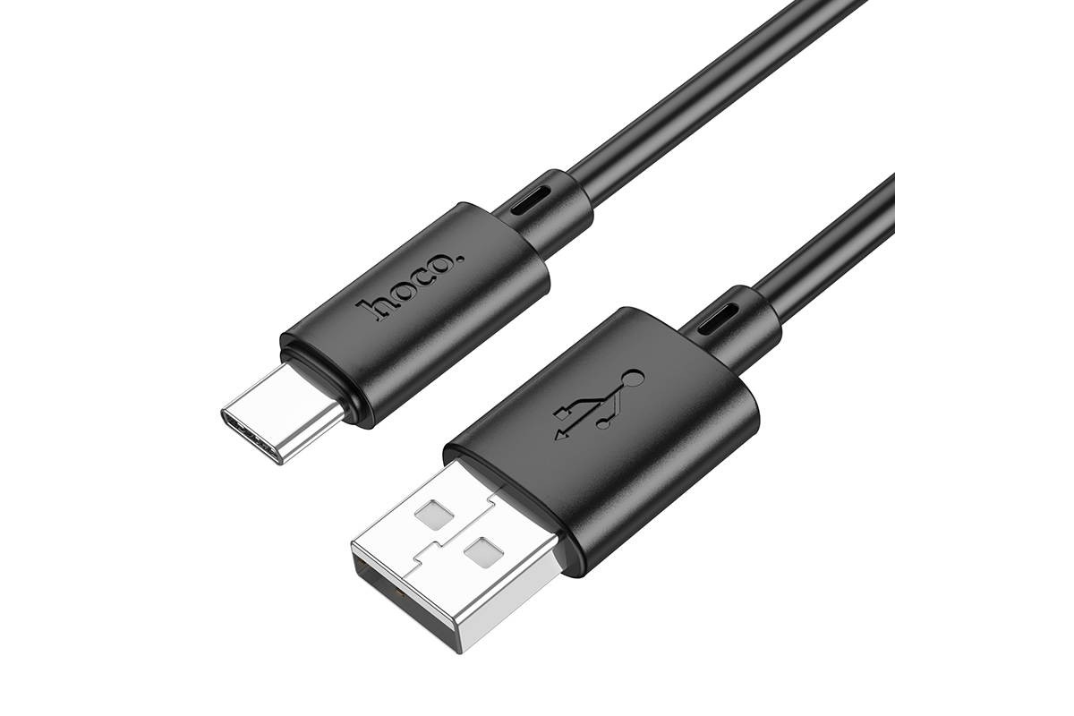 Кабель USB - USB Type-C HOCO X88 (черный) 1м (100 штук упаковка отдельно)