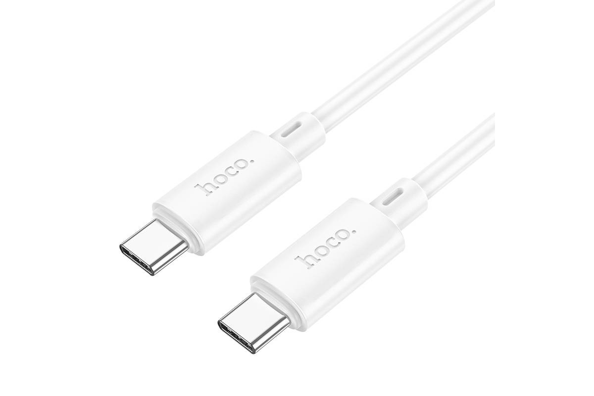 Кабель USB Type-C - USB Type-C HOCO X88 PD60W (белый) 1м