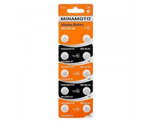 Батарейка часовая MINAMOTO AG1 LR621/10BL (цена за блистер 10 шт)