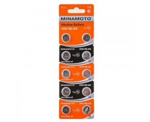 Батарейка часовая MINAMOTO AG10 LR1130/10BL (цена за блистер 10 шт)