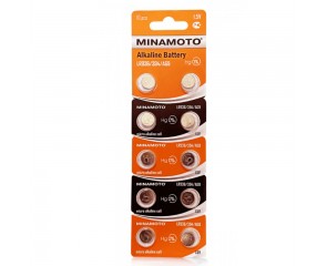 Батарейка часовая MINAMOTO AG9 LR936/10BL (цена за блистер 10 шт)