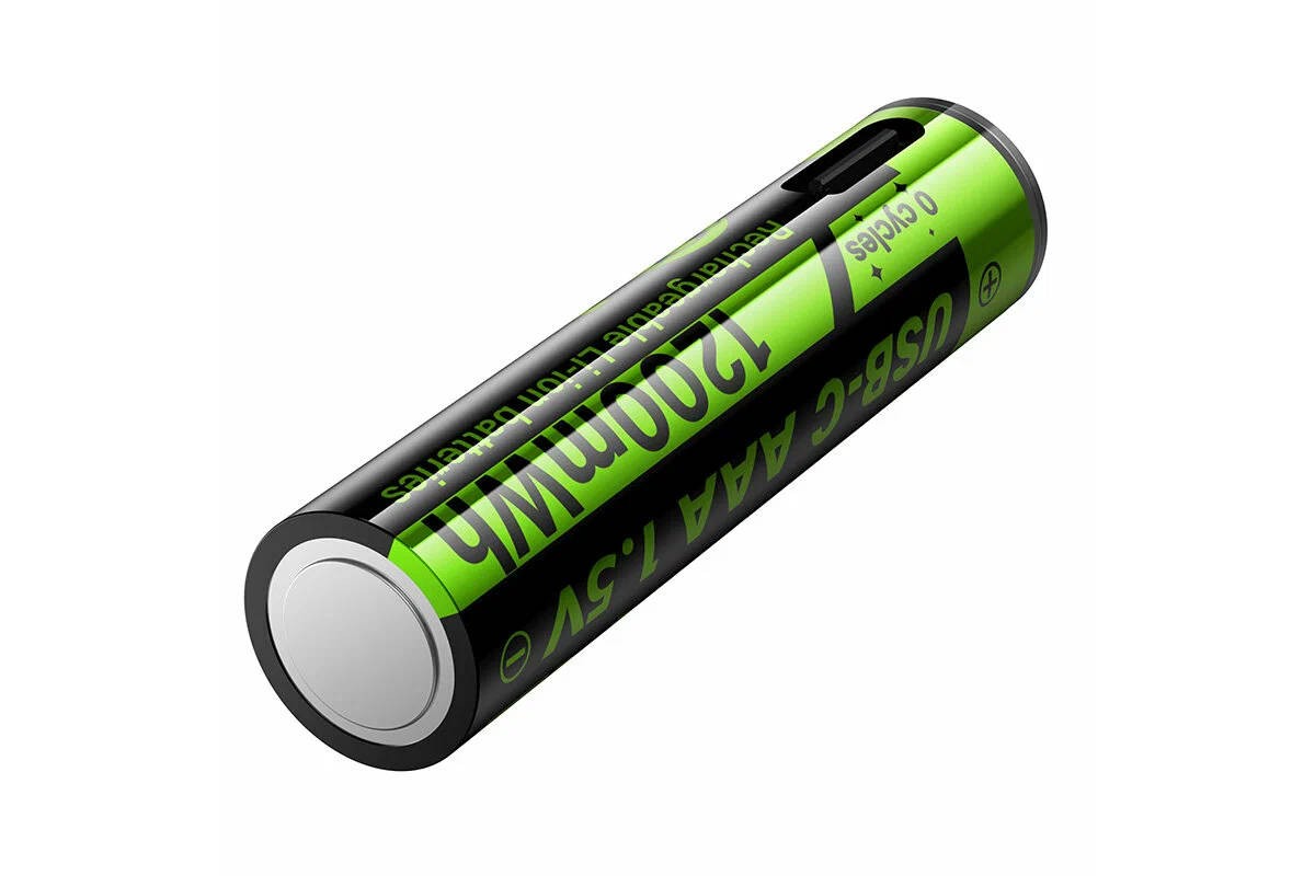 Батарейка литиевая подзарежаемая HOCO JA4 AAA (2PCS) (черный)