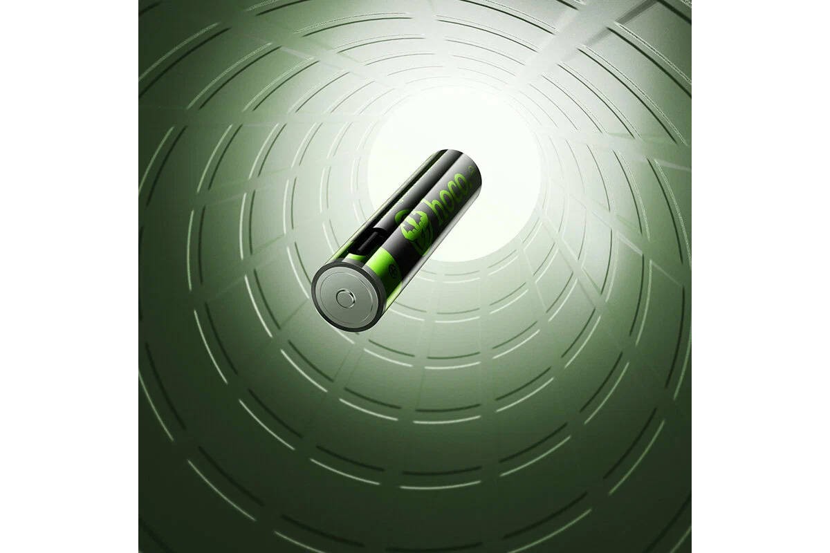 Батарейка литиевая подзарежаемая HOCO JA4 AAA (2PCS) (черный)