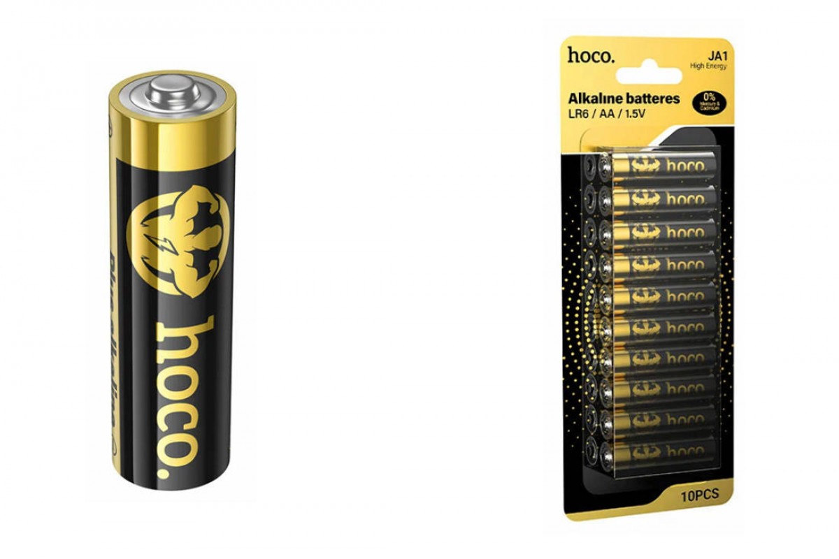 Батарейка алкалиновая HOCO JA1 AA LR6 (10PCS) (черный)