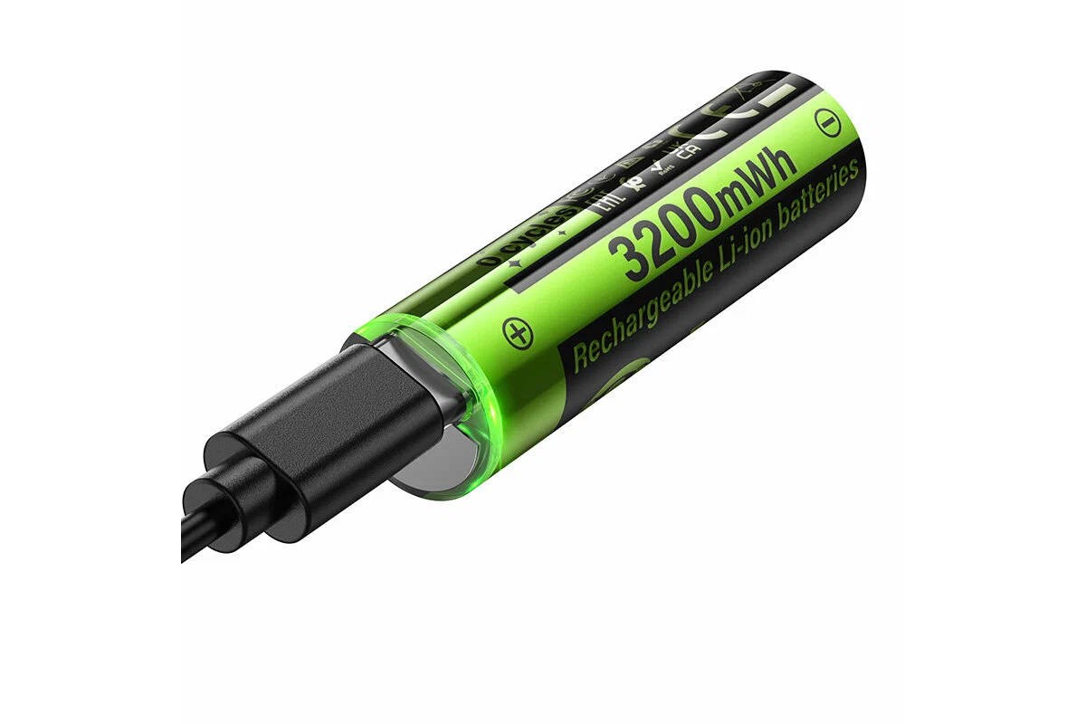 Батарейка литиевая подзарежаемая HOCO JA3 AA (2PCS) (черный)