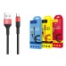 Кабель USB HOCO X26 Xpress charging data cable for Type-C (черно-красный) 1 метр