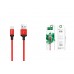 Кабель USB micro USB HOCO X14 Times speed charging cable (черно-красный) 2 метра