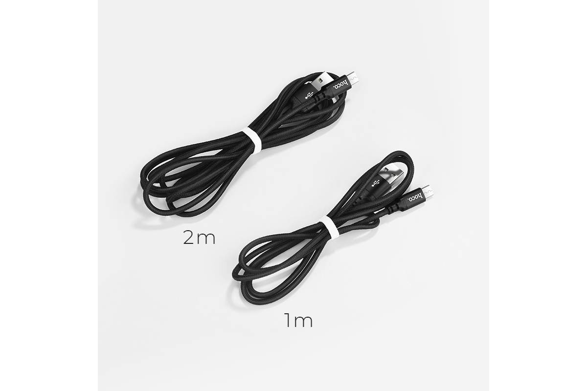Кабель USB micro USB HOCO X14 Times speed charging cable (черный) 2 метра