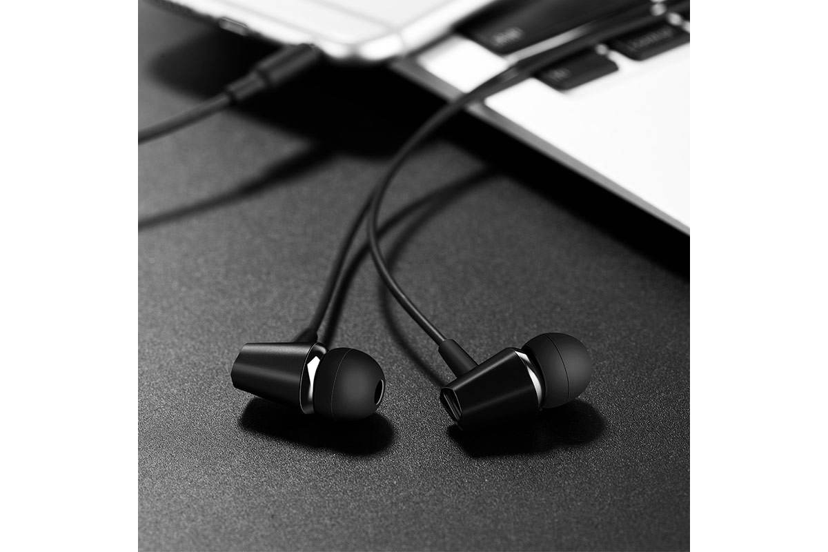 Гарнитура HOCO M34 honor music universal earphones with microphone 3.5мм черный
