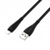 Кабель для iPhone BOROFONE BX38 Cool charge charging data cable for Lightning 1м черный