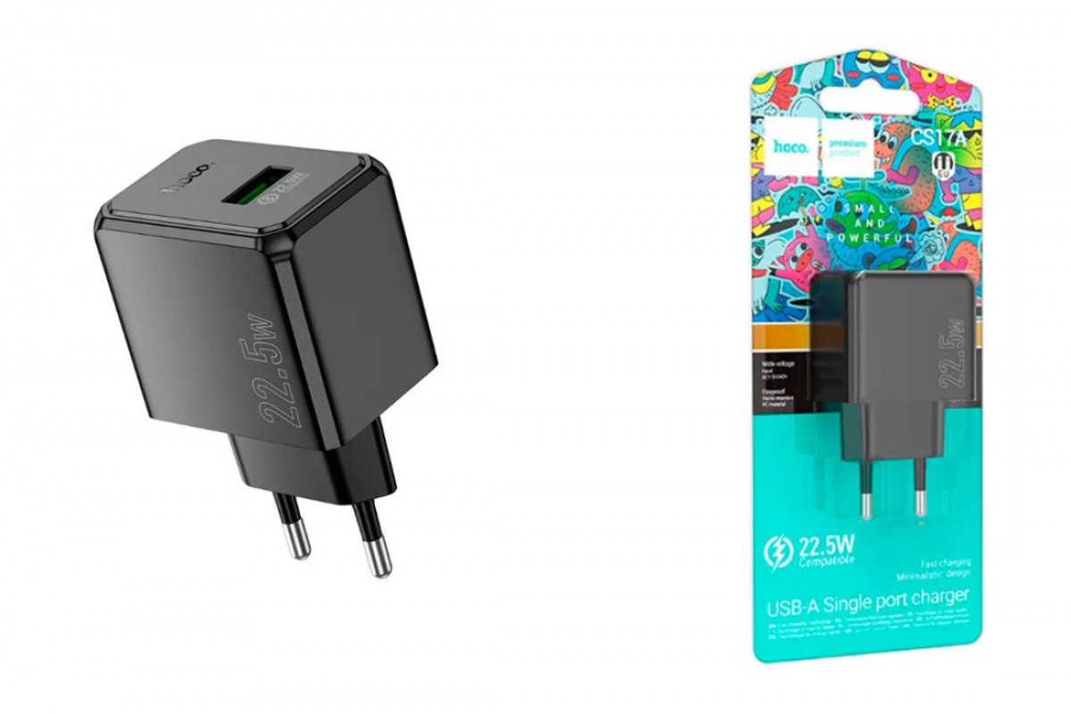 Сетевое зарядное устройство USB HOCO CS17A Wish 22.5W черный