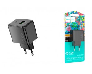 Сетевое зарядное устройство USB HOCO CS17A Wish 22.5W черный