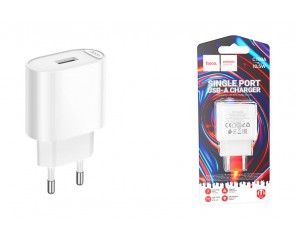 Сетевое зарядное устройство USB HOCO C109A (10.5W) Fighter (EU) (белый)