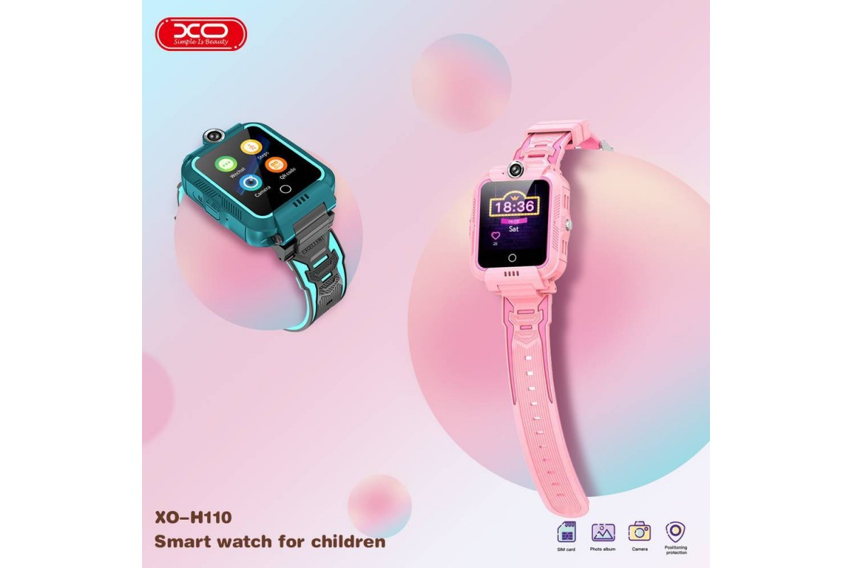 Смарт часы детские с GPS XO H110 (Зелёные)