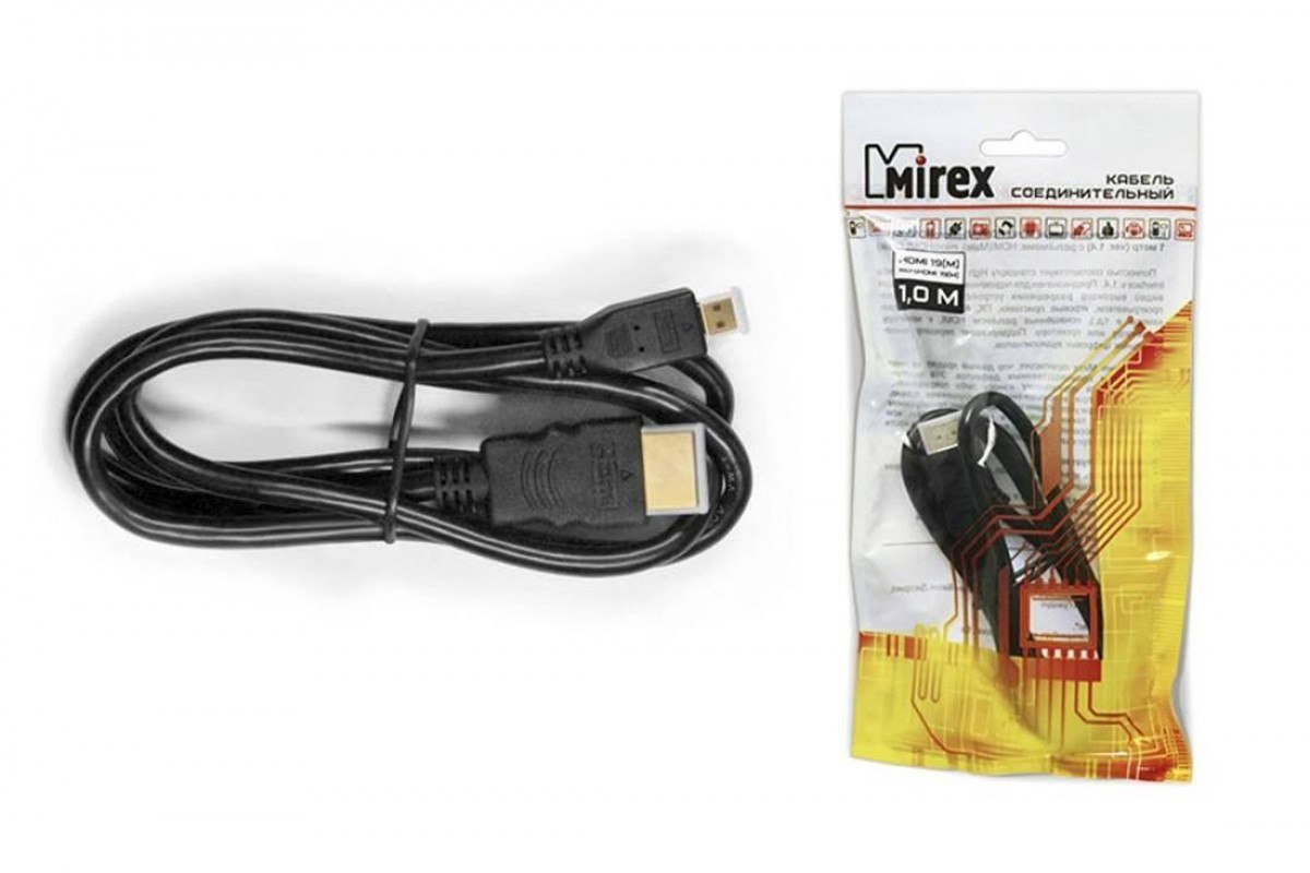 Кабель HDMI-miсroHDMI 1м Mirex (версия 1.4) (13700-MICRHD10)