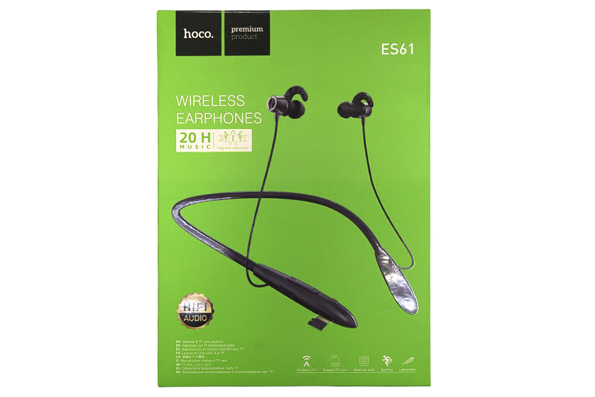 Беспроводные наушники ES61 Manner sports BT headset HOCO черная