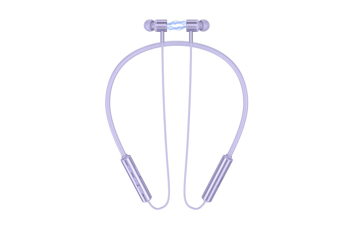 Наушники вакуумные беспроводные HOCO ES69 Platinum sports BT earphones headset Bluetooth (фиолетовый)