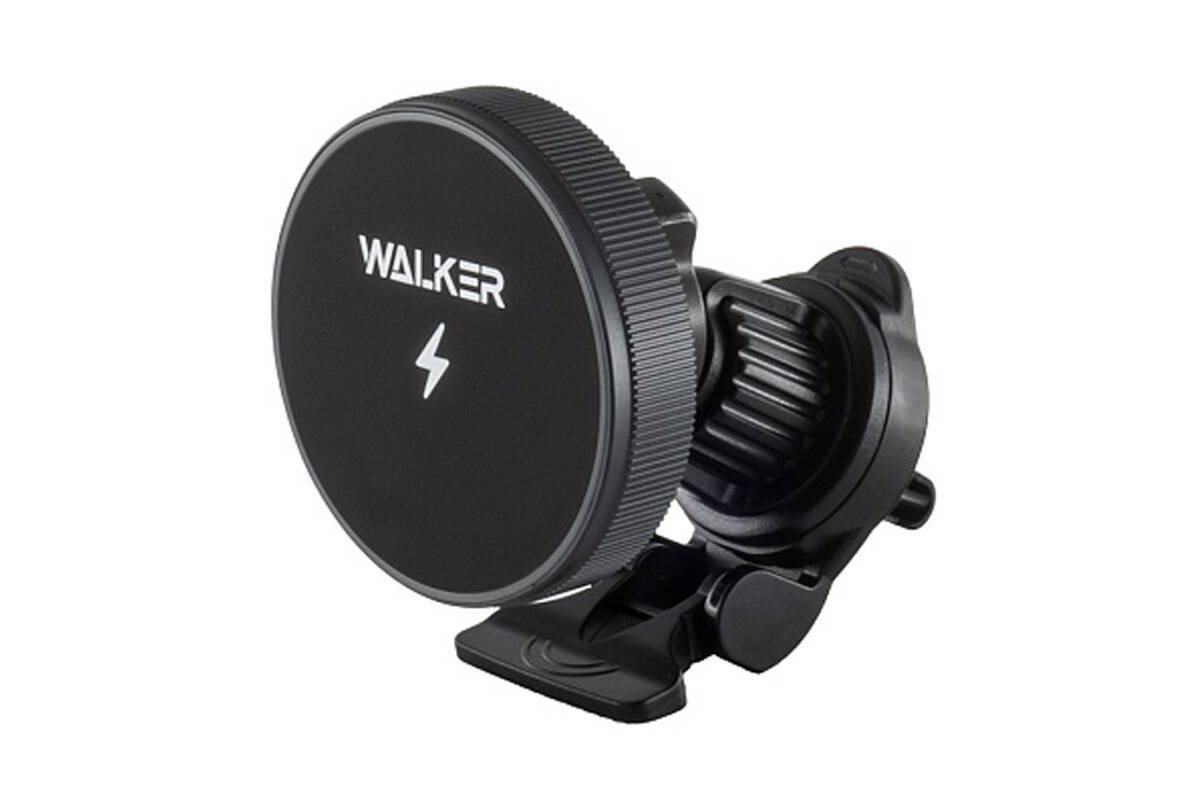 Держатель автомобильный для телефона WALKER CX-055 магнитный на воздуховод, с беспроводным ЗУ, черный Держатель автомобильный для телефона WALKER CX-055 магнитный на воздуховод, с беспроводным ЗУ, черный