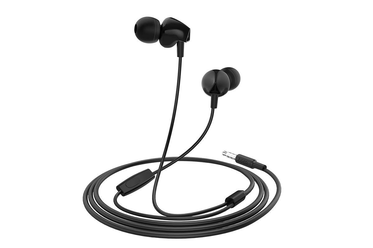 Гарнитура HOCO M60 Perfect sound universal earphones черная