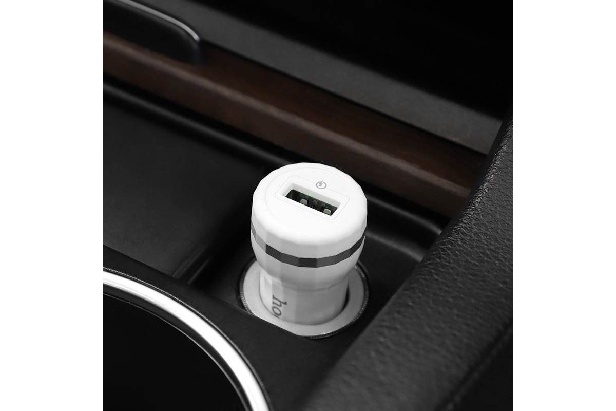 Автомобильное зарядное устройство USB Z27A Staunch single port in-car QC3.0 charger белый