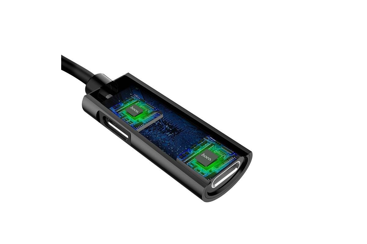 Адаптер-переходник HOCO LS18 lightning digital audio converter with charging