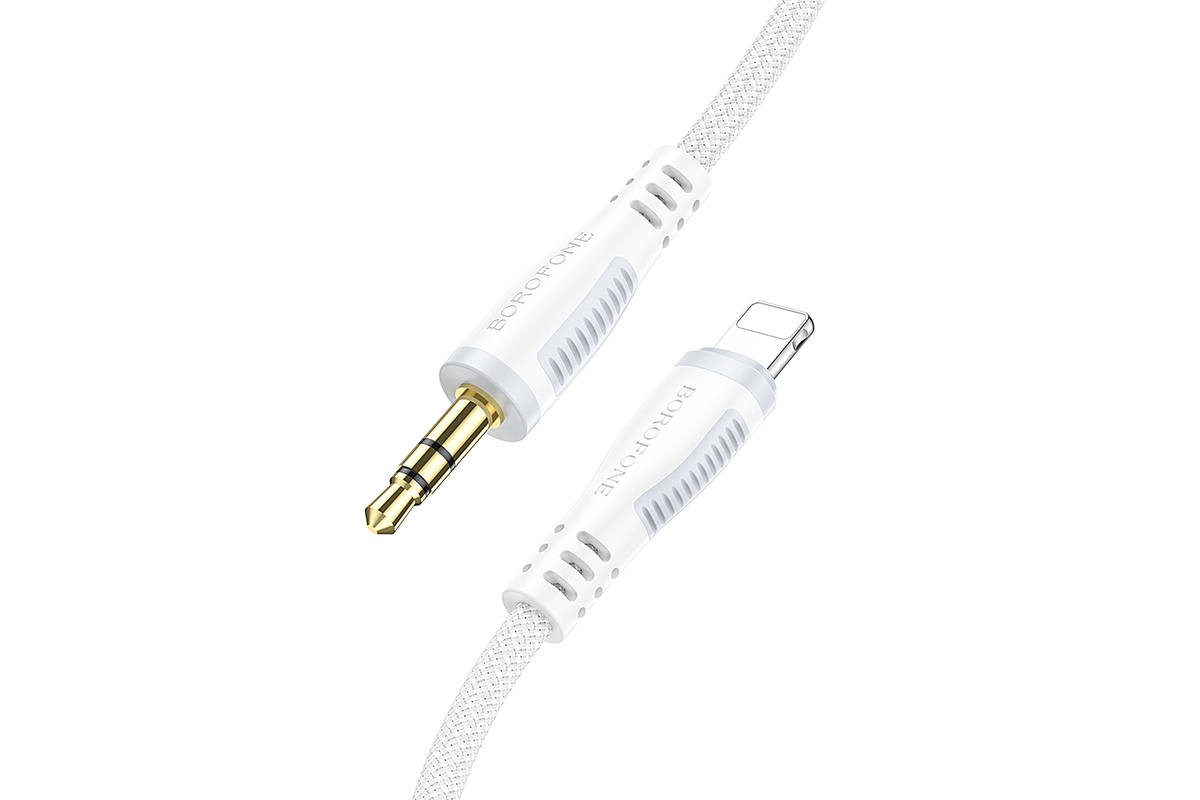 Кабель аудио BOROFONE BL14 (штекер Lightning - штекер AUX) Digital audio conversion cable (белый)