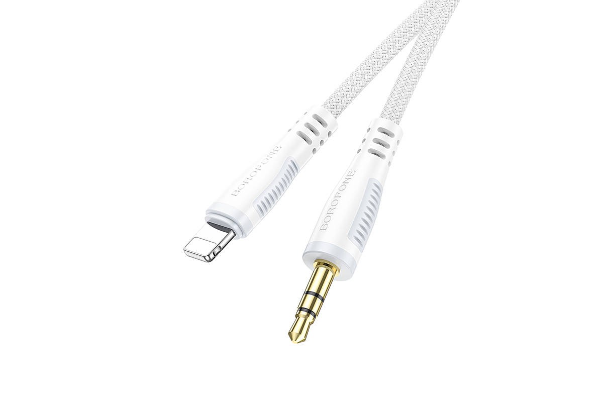 Кабель аудио BOROFONE BL14 (штекер Lightning - штекер AUX) Digital audio conversion cable (белый)