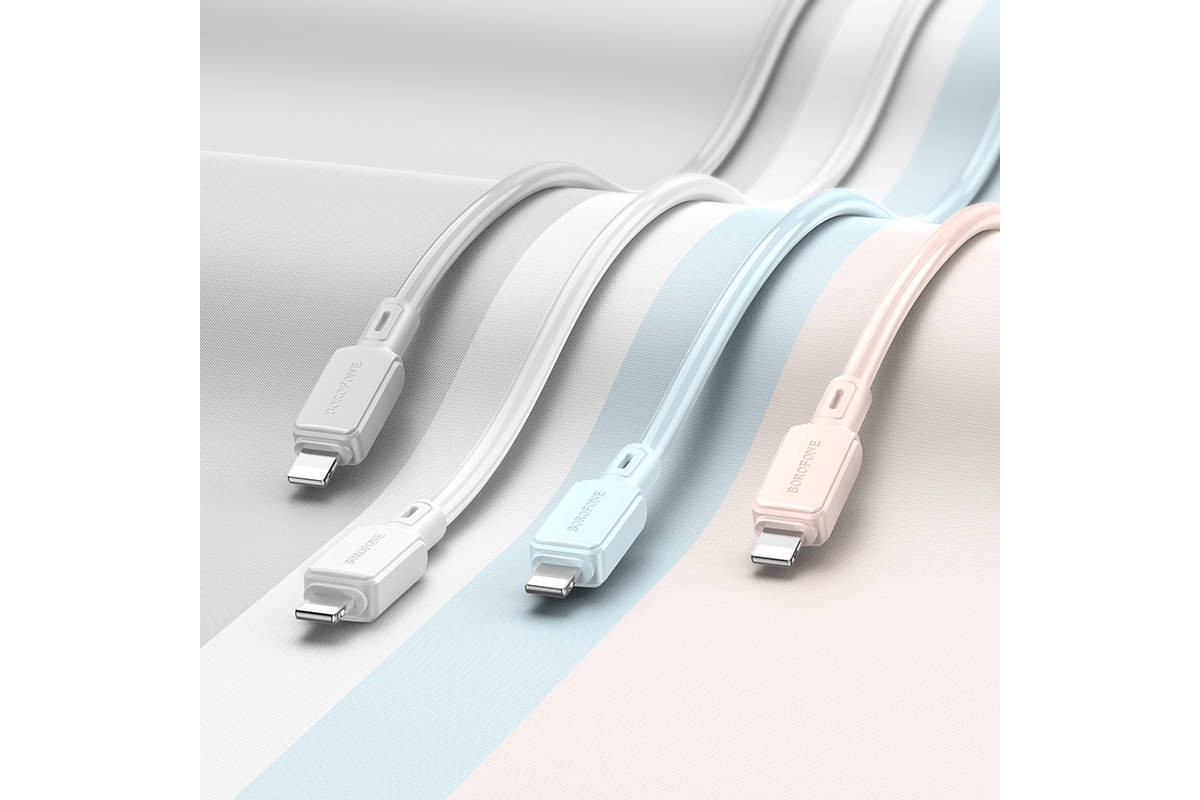 Кабель USB - Lightning BOROFONE BX94 2,4A (светло-розовый) 1м