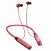 Наушники вакуумные беспроводные BOROFONE BE69 Crystal flash neck-mounted (красный кристалл)