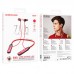 Наушники вакуумные беспроводные BOROFONE BE69 Crystal flash neck-mounted (красный кристалл)