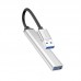 USB3.0 HUB HOCO HB26 на 4 порта 1xUSB3.0 + 3xUSB2.0 (Silver)