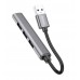 USB3.0 HUB HOCO HB26 на 4 порта 1xUSB3.0 + 3xUSB2.0 (Metal Gray)