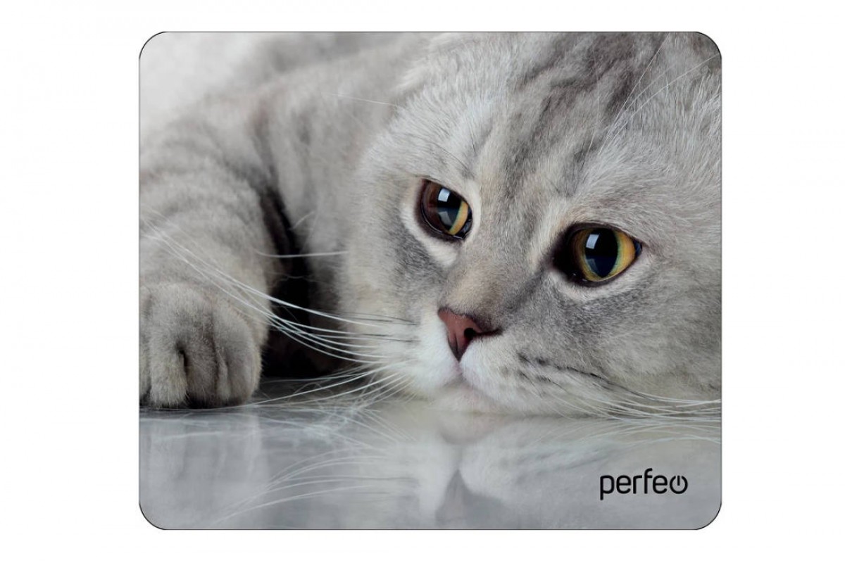 Коврик для мышки Perfeo "Cat", Рис.22 (180*220*2 мм), ткань+резиновое основание