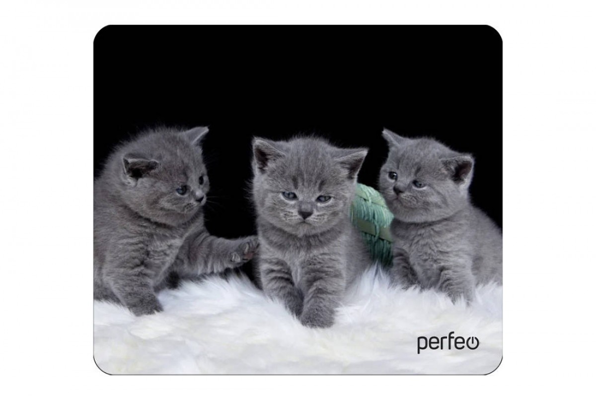 Коврик для мышки Perfeo "Cat", Рис.26 (180*220*2 мм), ткань+резиновое основание