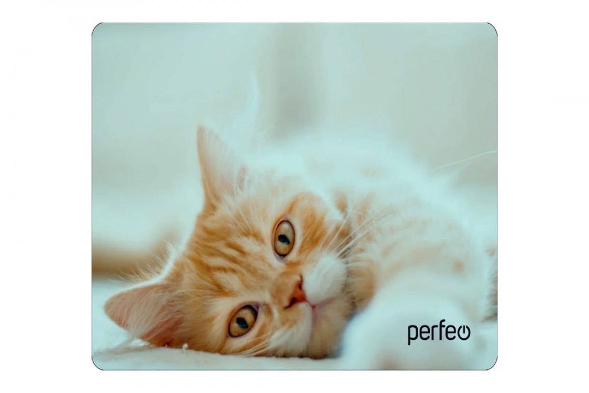 Коврик для мышки Perfeo "Cat", Рис.8 (350*250*4 мм), ткань+резиновое основание