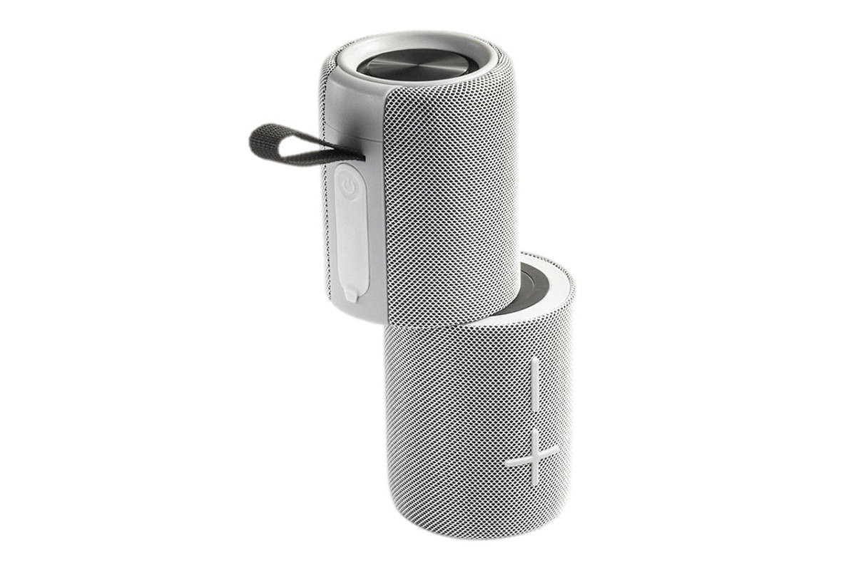 Портативная беспроводная колонка WALKER WSP-710, Bluetooth, 2в1 на магнитах, 10Вт*2, стереопара TWS, серая