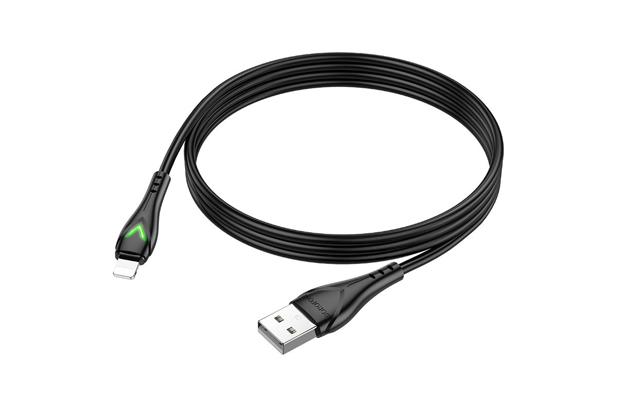 Кабель USB - Lightning BOROFONE BX65 2,4A черный 1м