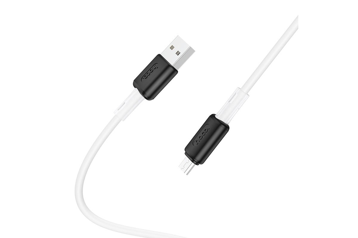 Кабель USB micro USB HOCO X48 Soft silicone charging data cable 1 метр белый