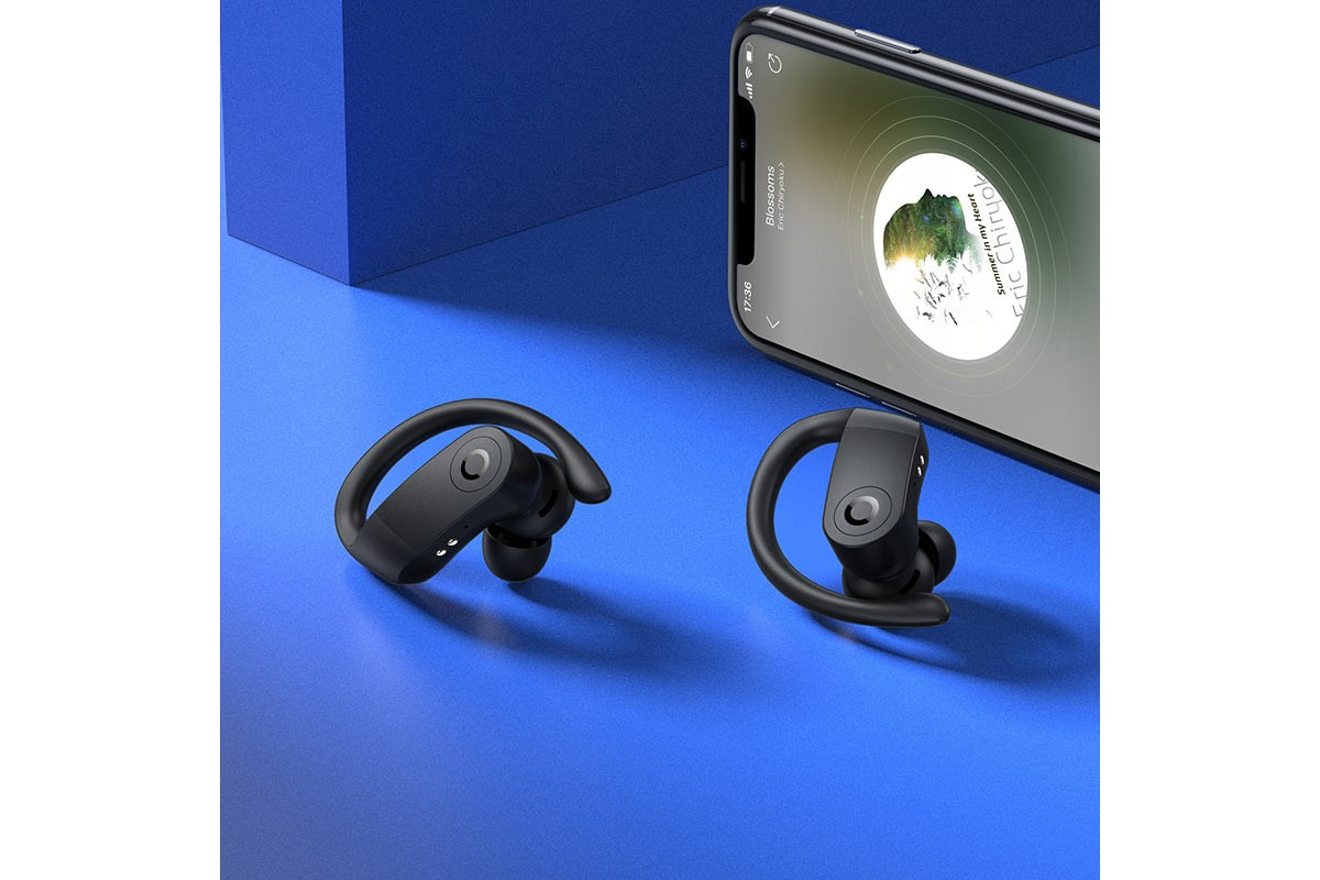 Bluetooth-гарнитура ES40 General TWS bluetooth earphone HOCO черная
