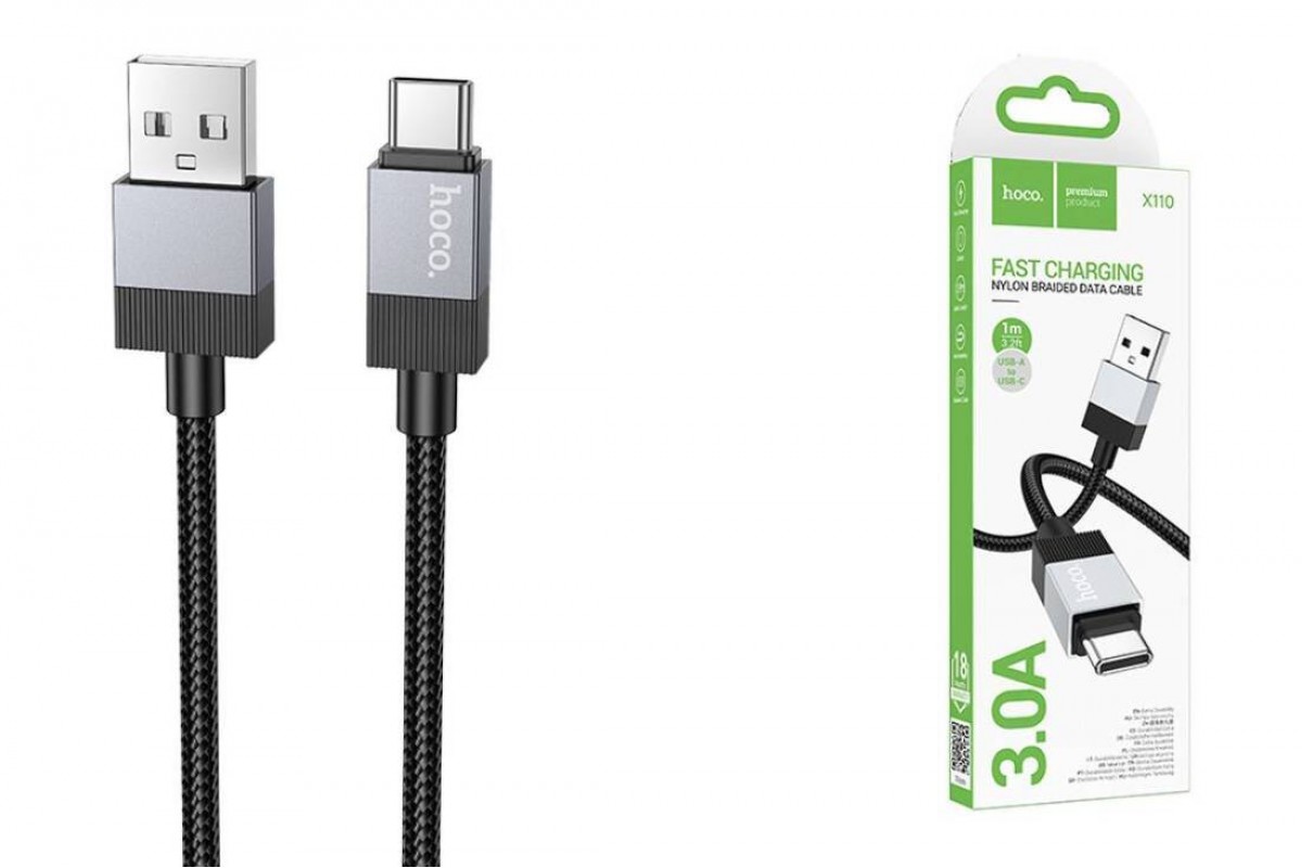 Кабель USB - USB Type-C HOCO X110 (черный) 1м