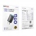 Переходник OTG Borofone BV26C Type-C штекер на USB USB3.0 (черный)