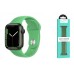 Ремешок для Apple Watch HOCO WA01 Классический спортивный силиконовый ремешок Flexible series (42-49 мм, ярко-зеленый)