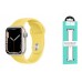 Ремешок для Apple Watch HOCO WA01 Классический спортивный силиконовый ремешок Flexible series (42-49 мм, светло-лимонный)