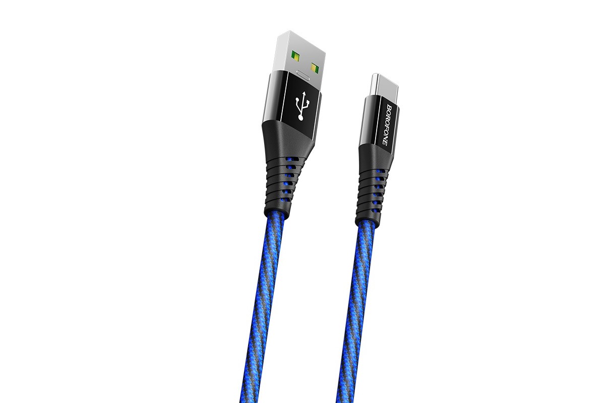 Кабель USB BOROFONE BU13 Craft Type-C 5A fast charging data cable (черный) 1 метр