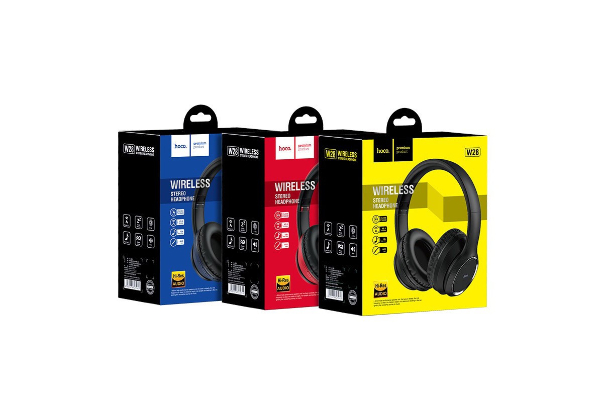 Беспроводные внешние наушники HOCO W28 Journey wireless headphones синий