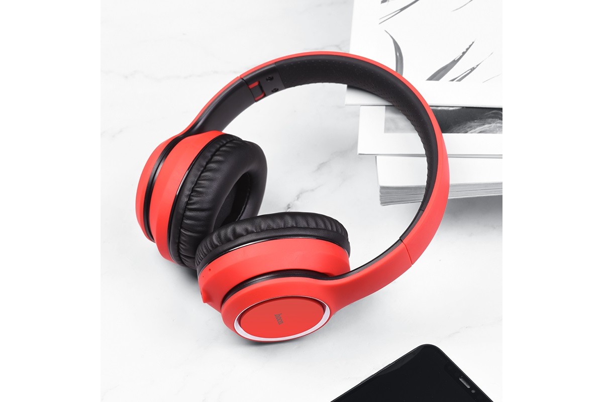 Беспроводные внешние наушники HOCO W28 Journey wireless headphones красный