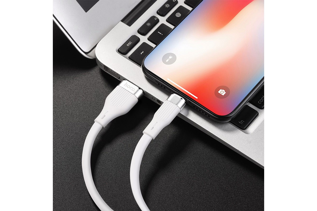 Кабель USB micro USB HOCO U72 Forest Silicone charging cable (белый) 1 метр