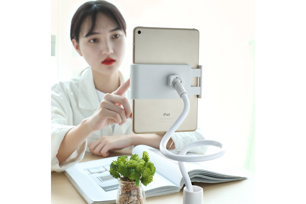 Настольный держатель для смартфона BOROFONE BH24 Bright shel tablet phone stand белый