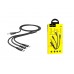 Универсальный HOCO X14 Rapid charging cable (lightning+Micro+Type-C) 1M 1м белый