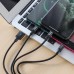 Универсальный HOCO X14 Rapid charging cable (lightning+Micro+Type-C) 1M 1м белый